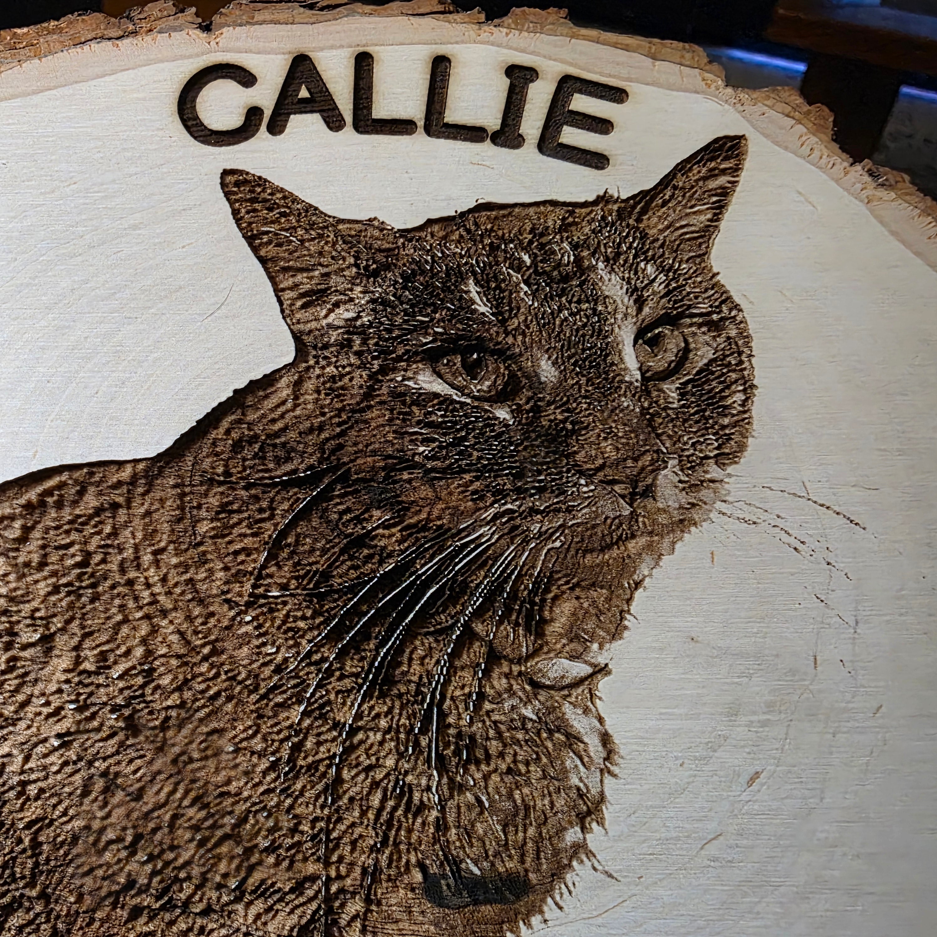 Custom 5-7 inch Basswood Relief Engraved Plaque