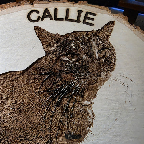 Custom 5-7 inch Basswood Relief Engraved Plaque