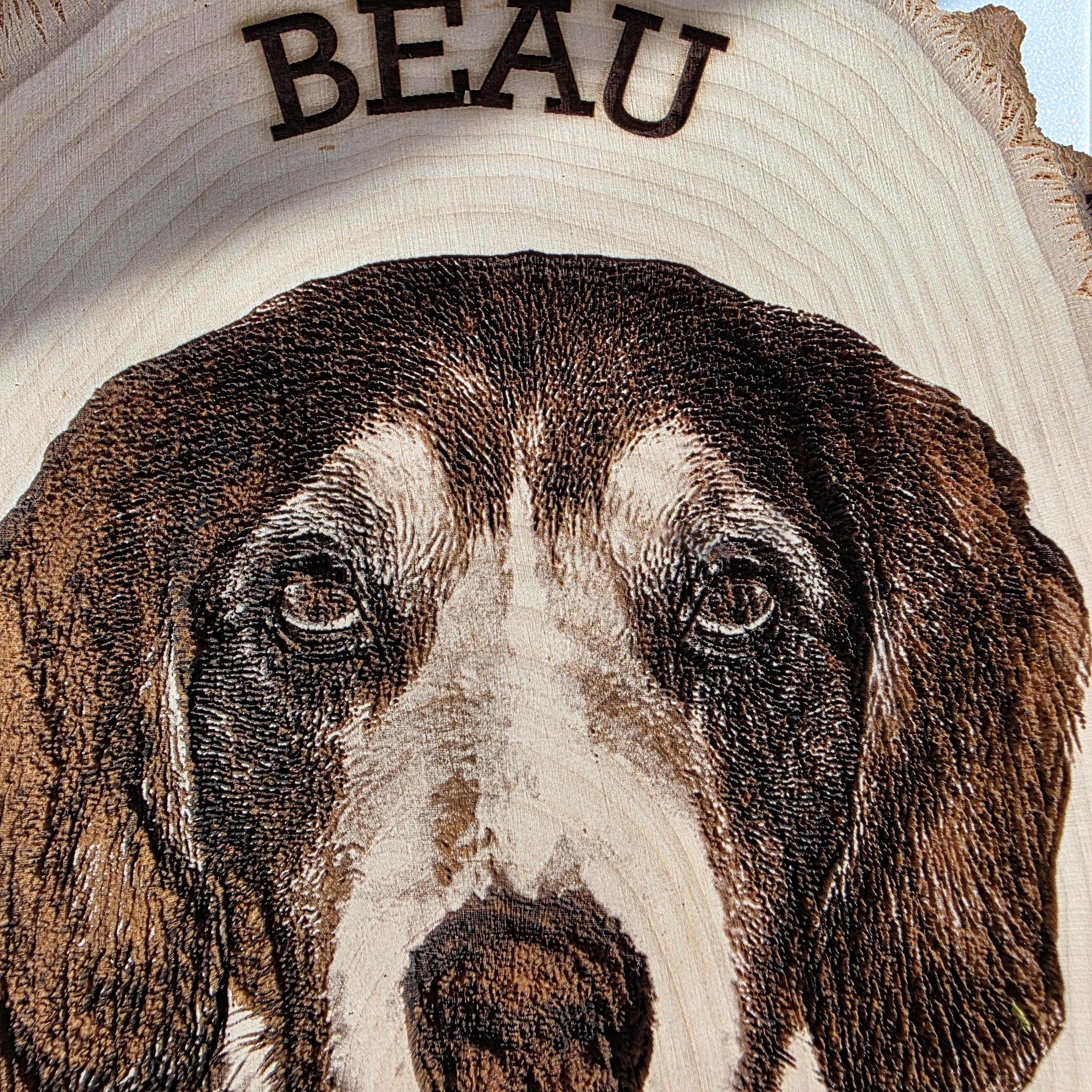 Custom 5-7 inch Basswood Relief Engraved Plaque