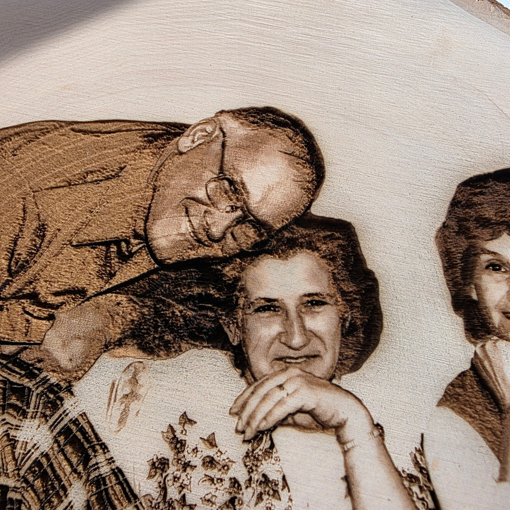 Custom 7-9 inch Basswood Relief Engraved Plaque